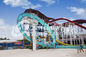 Exciting Aqua LoopBody Slide Aqua Park Fiberglass Water Slides , Platform Height 16m