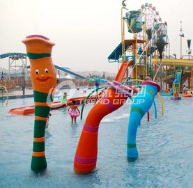 Équipement adapté aux besoins du client de parc d'Aqua de parc de jet de carton de carpe pour l'amusement d'enfants/enfants