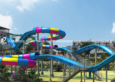 Waterslide adulte de fibre de verre commerciale dans l'aventure Waterpark