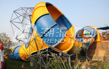 Grand amusement de parc d'Aqua de parc aquatique de famille de glissières d'eau de fibre de verre