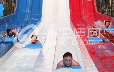 Glissières d'eau adultes adaptées aux besoins du client de fibre de verre de parc d'aventure, glissière d'eau de vitesse pour le parc aquatique