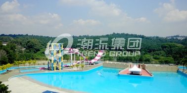 Glissière faite sur commande extérieure d'Aqua de boomerang de parc d'attractions de glissières d'eau de piscine pour 2 personnes pour le parc aquatique orienté