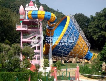 Les plus nouvelles glissières d'eau de fibre de verre d'amusement de conception pour le parc aquatique d'aventure en Chine