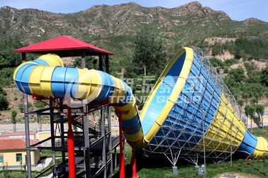 la fibre de verre de taille de plate-forme de 14.6m glisse pour le parc aquatique, tornade superbe de fibre de verre adulte