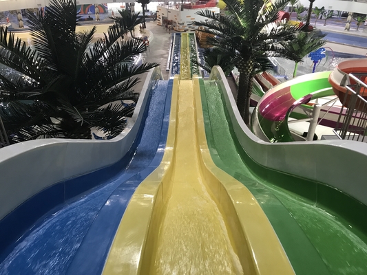 Glissières d'eau à grande vitesse de matériel de fibre de verre pour le parc aquatique extérieur géant de station de vacances