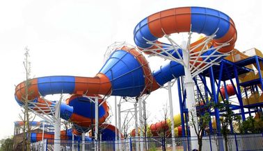 Glissière commerciale de montagnes russes de l'eau de fibre de verre pour des parcs d'attractions de famille