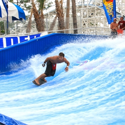 Surfer artificiel de tour de l'eau de Flowrider d'attractions de l'eau pour deux surfers
