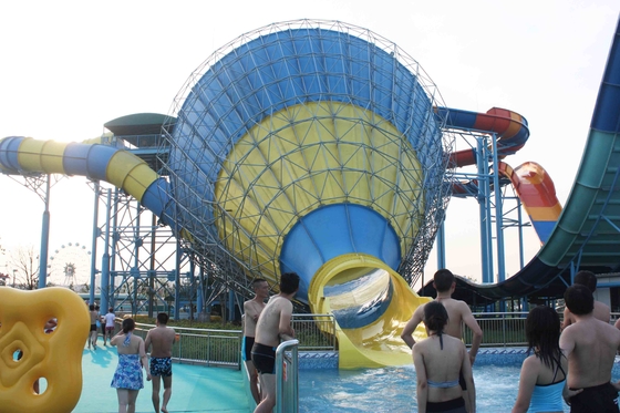 La piscine d'eau commerciale de fibre de verre glisse/glissière d'eau moyenne de tornade pour le parc aquatique