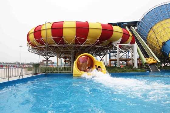 Les meilleures glissières d'eau de fibre de verre de combinaison pour le parc aquatique, glissière d'eau de vitesse pour le parc aquatique