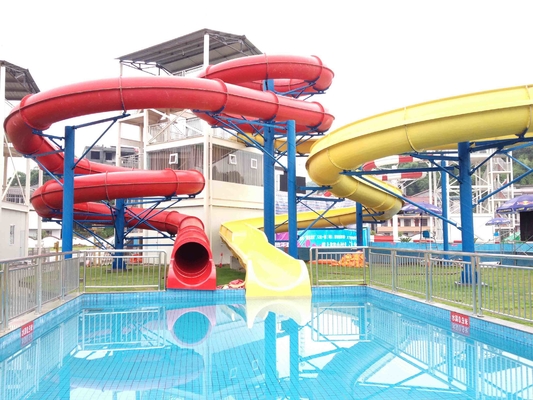 Fibre de verre faite sur commande extérieure de glissières d'eau, équipement populaire de parc aquatique pour l'adulte