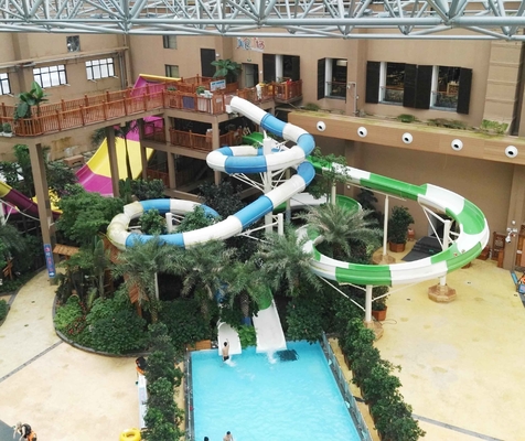 304 OEM de largeur de diapositives d'eau de fibre de verre de vis d'acier inoxydable 1m pour le parc aquatique