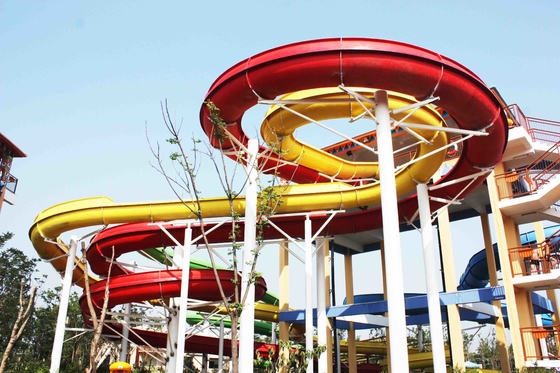 Fibre de verre faite sur commande extérieure de glissières d'eau, équipement populaire de parc aquatique pour l'adulte