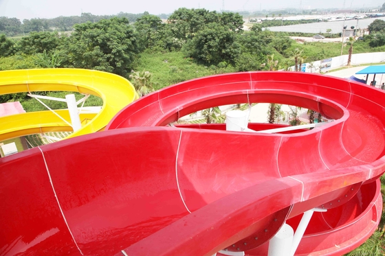Fibre de verre faite sur commande extérieure de glissières d'eau, équipement populaire de parc aquatique