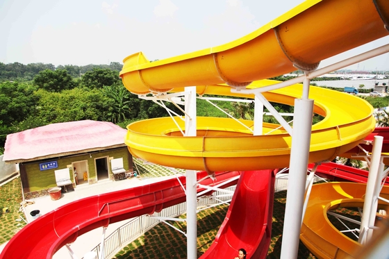 Le parc adapté aux besoins du client d'Aqua de famille glisse la glissière d'eau extérieure de fibre de verre pour le parc d'attractions
