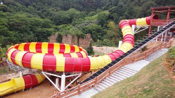 Glissières d'eau à grande vitesse de fibre de verre pour l'amusement Waterpark d'aventure