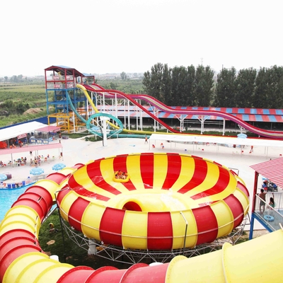 Glissières d'eau de plate-forme d'amusement de parc géant d'Aqua/équipement faits sur commande terrain de jeu de l'eau