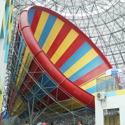 La piscine d'eau commerciale de fibre de verre glisse/glissière d'eau moyenne de tornade pour le parc aquatique