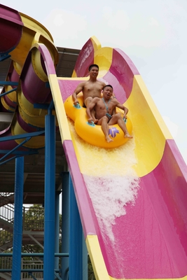 Waterslides passionnants de fibre de verre de piscine d'Aqua d'équipement géant de parc