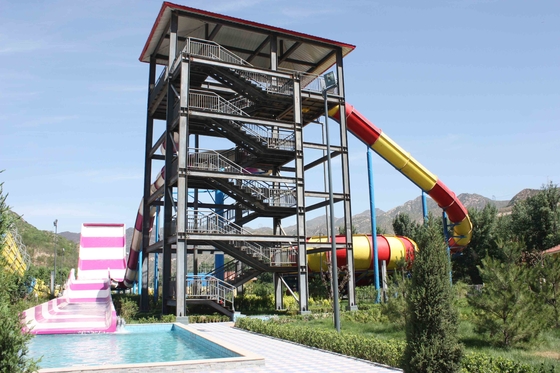Équipement géant de parc d'Aqua excitant des Waterslides de piscine de Swwiming pour le parc aquatique