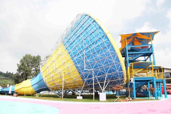 Grand certificat fort de la CE de GV de glissières d'eau de fibre de verre de tornade pour le parc aquatique