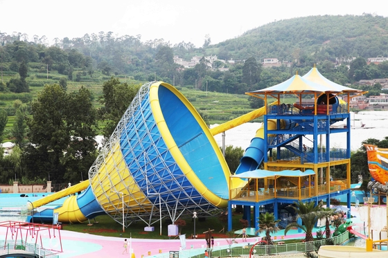 Les glissières d'eau adaptées aux besoins du client de fibre de verre pour la famille/Aqua jouent le parc aquatique