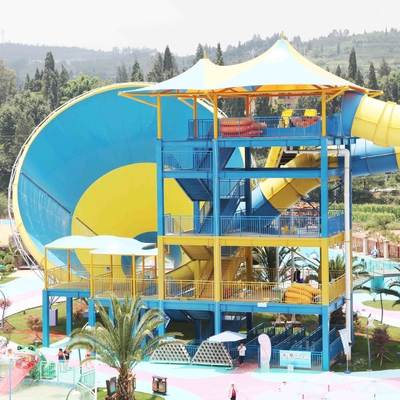 Grande résine attrayante d'Ashland de jeux de glissière d'eau de tornade/DSM pour le parc aquatique