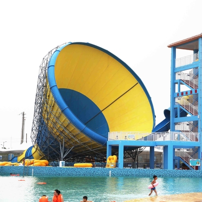 Grand certificat fort de la CE de GV de glissières d'eau de fibre de verre de tornade pour le parc aquatique