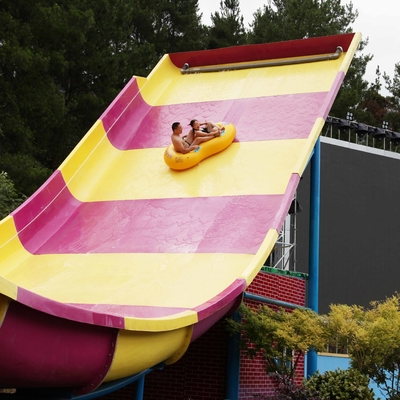 Grandes glissières d'eau faites sur commande, glissière d'Aqua de boomerang de parc d'attractions pour 2 personnes dans le parc aquatique