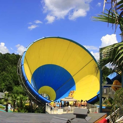 Taille superbe de plate-forme de diapositive d'eau de tornade de glissière de piscine de fibre de verre 14.6m