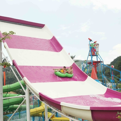 Glissières d'eau faites sur commande extérieures, glissière d'Aqua de boomerang de parc d'attractions pour 2 personnes