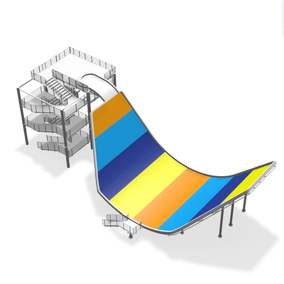 Taille de l'équipement 11m de parc d'attractions de glissières d'eau de fibre de verre de glissière de vague d'oscillation pour le parc d'Aqua
