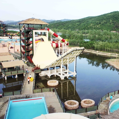 La piscine de fibre de verre de glissière de vague d'oscillation glisse la taille de l'équipement 11m de parc d'attractions