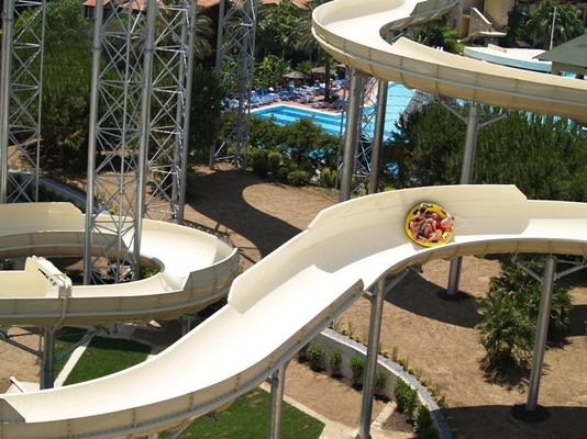 Équipement coloré de parc d'Aqua, grandes glissières d'eau de parc aquatique fait sur commande de FPR