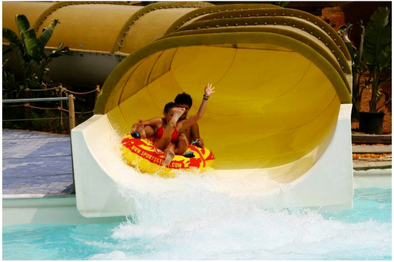 Glissières d'eau galvanisées d'eau d'acier au carbone grandes de parc aquatique fait sur commande des glissières FPR