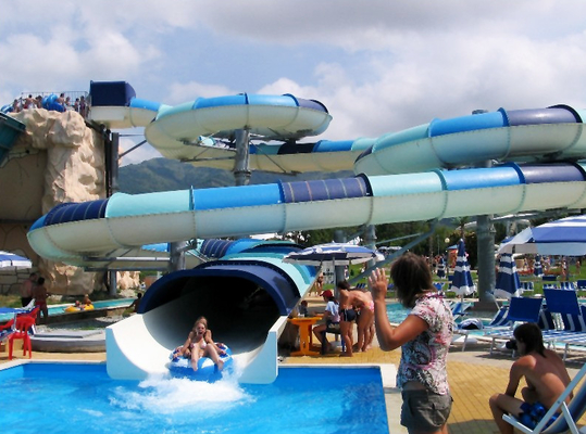 les glissières d'eau des grands d'Aqua de jeu de parc aquatique enfants d'équipement avec le gel d'Ashland/DSM enduisent
