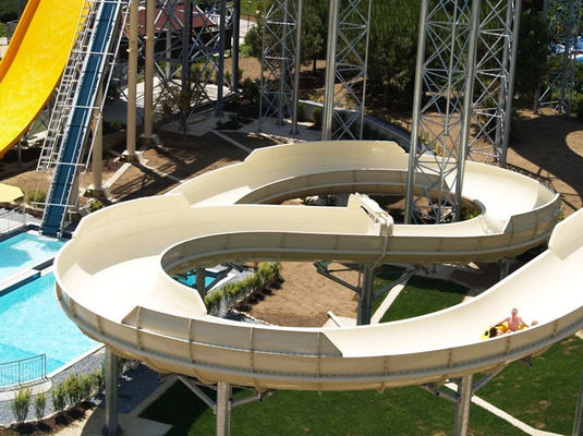 Équipement coloré de parc d'Aqua, grandes glissières d'eau de parc aquatique fait sur commande de FPR