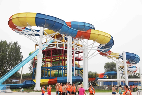 les glissières d'eau des grands d'Aqua de jeu de parc aquatique enfants d'équipement avec le gel d'Ashland/DSM enduisent