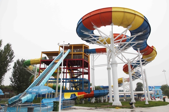 Glissière d'eau durable de fibre de verre pour l'amusement de l'eau d'Interacetive de famille en parc d'Aqua