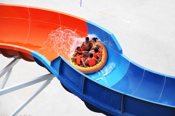 L'équipement galvanisé de parc d'Aqua d'acier au carbone de mauvaise humeur glisse pour le parc aquatique d'aventure