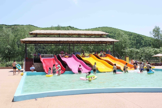 FRP badine la glissière d'eau de Combinaton par le corps ou le radeau pour la construction extérieure de parc aquatique