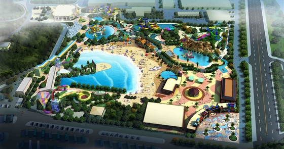 Projet de parc aquatique Parc d'attractions Construction pour le jeu
