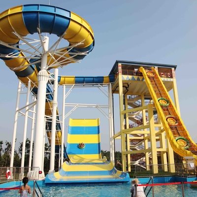 Glissière de parc d'attractions de Gaint avec la plate-forme de 13.8m/écoulement d'eau élevés 400m3/h