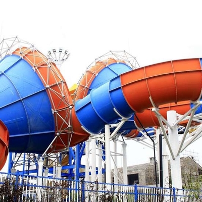 Glissières d'eau galvanisées de vallée de mauvaise humeur de structure d'acier au carbone/fibre de verre pour des jeux de famille
