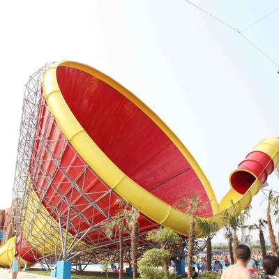 Grandes glissières d'eau de fibre de verre pour l'Aqua drôle, grande glissière d'eau de tornade pour le parc aquatique