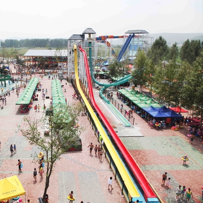 Glissières d'eau faites sur commande de fibre de verre à grande vitesse pour la personne/ruelle du parc aquatique 1 d'amusement