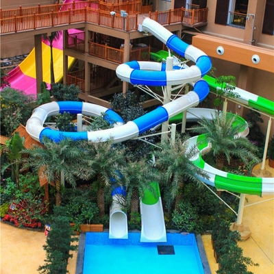 304 OEM de largeur de diapositives d'eau de fibre de verre de vis d'acier inoxydable 1m pour le parc aquatique
