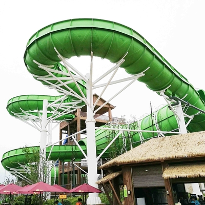 Glissières d'eau commerciales de fibre de verre d'anaconda pour l'amusement Waterpark d'aventure