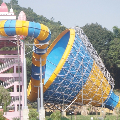 Équipement de parc d'Aqua de FRP pour l'adulte, glissière adaptée aux besoins du client de tornade/glissière eau de fibre de verre