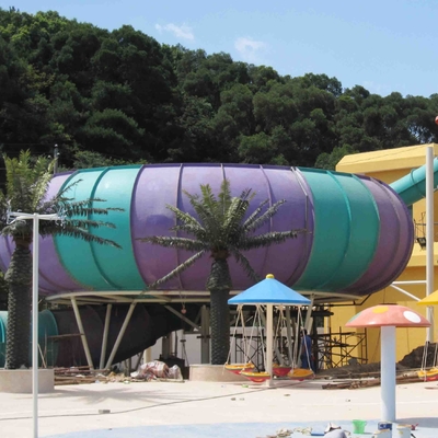 Glissières d'eau géantes adaptées aux besoins du client de l'espace de glissières d'eau de fibre de verre de parc d'Aqua d'amusement pour le projet d'eau