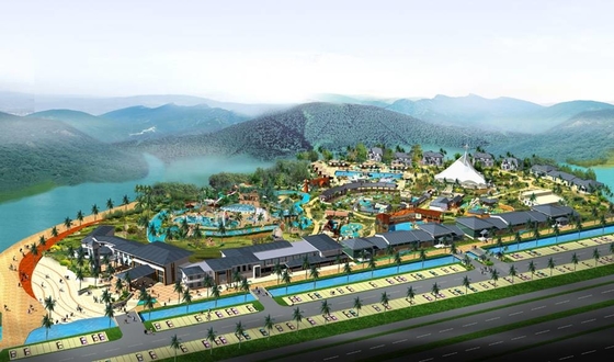 Plan d'étude de parc aquatique d'amusement/équipe de créateurs professionnelle pour le parc aquatique